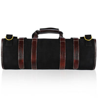 Boldric 17 Pocket Canvas Knife Bag, Black