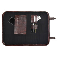 Boldric 17 Pocket Canvas Knife Bag, Black