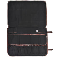 Boldric 17 Pocket Canvas Knife Bag, Black