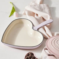 Le Creuset 12" Heart Skillet, Shell Pink