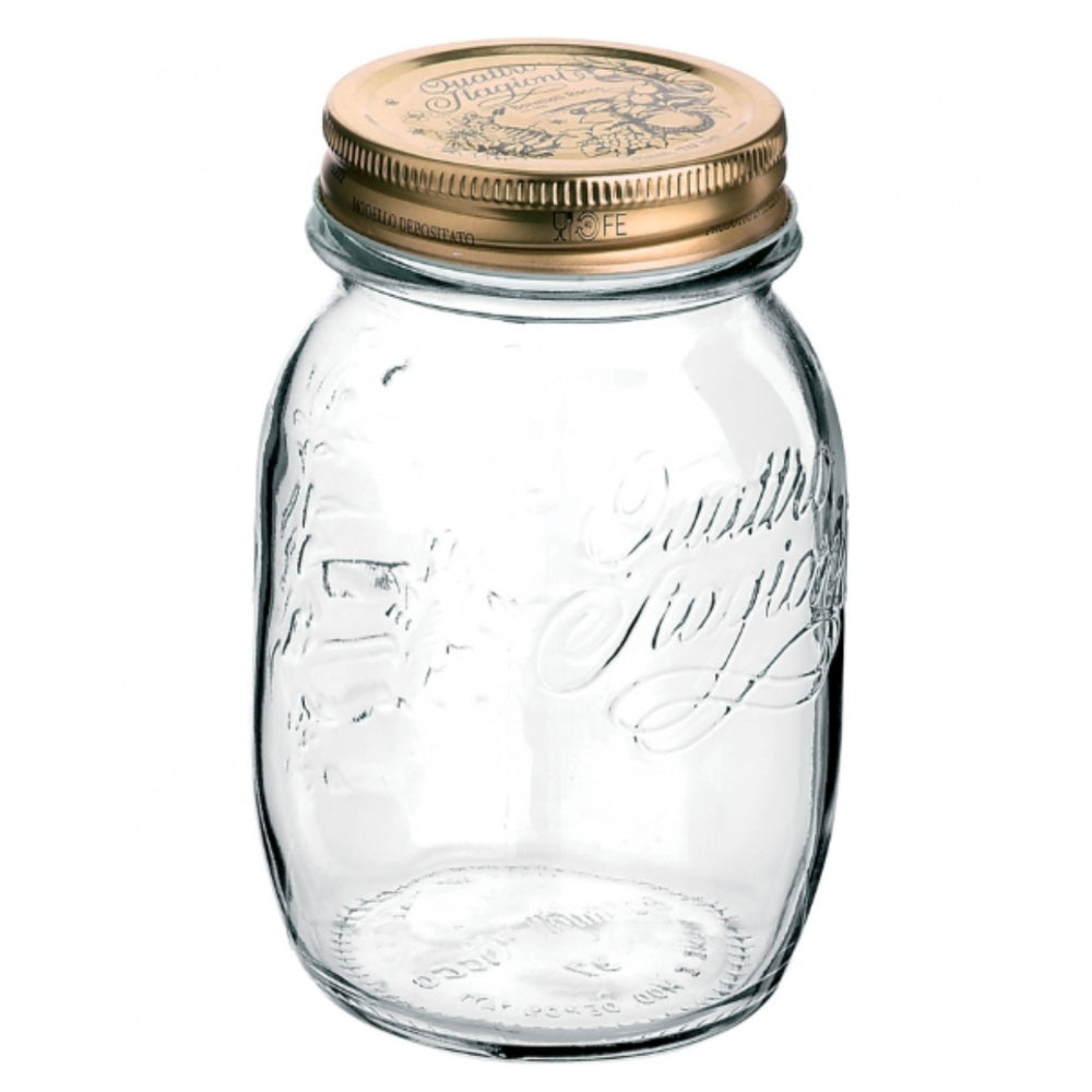 Trudeau 17 Oz Round Preserve Jar, Clear
