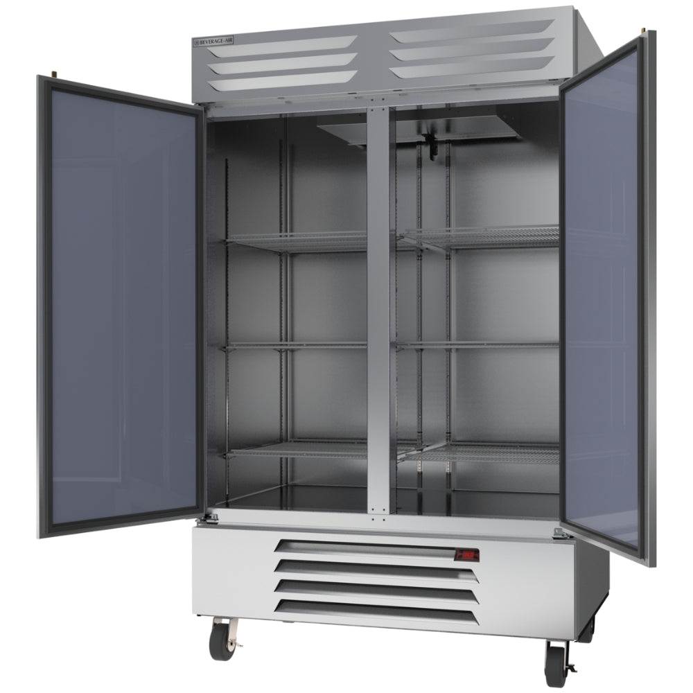Beverage-Air 52" Reach-In Refrigerator 2 Solid Door with Bottom Mount Compressor