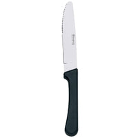 Browne Eldorado 10" Steak Knife, Rounded Tip, Black Handle