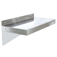 Nella 12" x 24" Wall Shelf, Stainless Steel