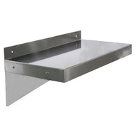 Nella 12" x 48" Wall Shelf, Stainless Steel