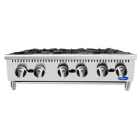 Atosa Cookrite 36" Countertop Hotplate with 6 Burners, Natural Gas