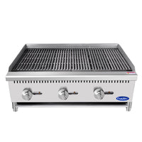 Atosa ATCB-36 Cookrite 36" Countertop Charbroiler, Natural Gas 105,000 BTU
