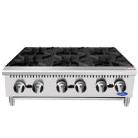 Atosa Cookrite 36" Countertop Hotplate with 6 Burners, Propane