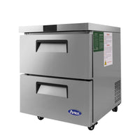 Atosa 27.5" Undercounter Freezer with 2 Solid Doors