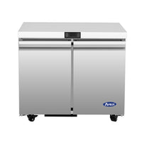 Atosa 36" Undercounter Refrigerator with 2 Doors, Stainless Steel