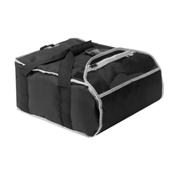 Vollrath 19" x 19" x 9 Insulated Pizza Delivery Bag, Black