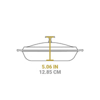 Lodge Blacklock 4 Qt Braiser with Lid, Cast Iron