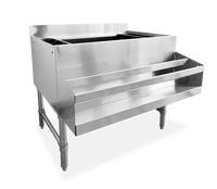 Nella 36" Underbar Ice Bin with 3″ Backsplash and 2 Holders, Stainless Steel