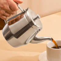 Winco 20 Oz Gooseneck Teapot, Stainless Steel