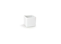 Front Of The House Canvas 3 Oz Square Ramekin, White