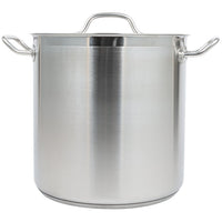 Vollrath Optio 18 Qt Stock Pot with Cover, 11" Deep, Stainless Steel