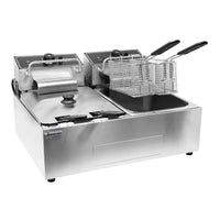 Nella 2 x 6 Liter Dual Countertop Electric Fryer 110V