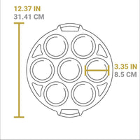 Lodge 12.5" Mini Cake Pan, Cast Iron