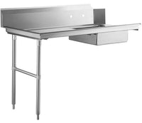 Nella 48" Left Side Soiled Dish Table with Sink