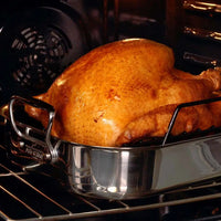 All-Clad 13 x 16 inch Large Stainless Steel Roaster with Rack