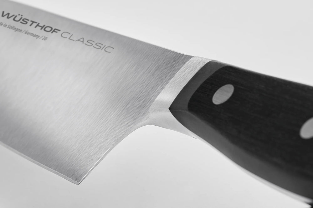Wusthof Classic 7" Craftsman Cook's Knife, Hollow Edge Black Handle