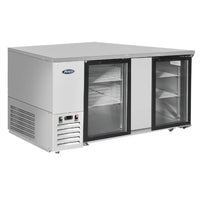 Atosa SBB69GGRAUS1 68" Back Bar Refrigerator with 3 Glass Swing Doors