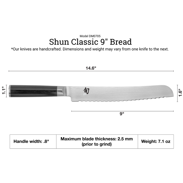 Shun Classic 9" Bread Knife