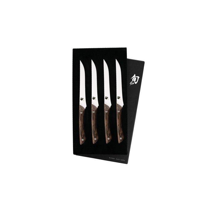 Shun Shima 4 Piece Steak Knife Set, Natural – Nella Cutlery