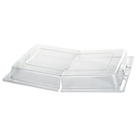Winco Full Size Hinged Dome Food Container Cover, Clear