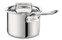 All-Clad d5 2 Qt Sauce Pan with Lid, Polished Stainless Steel