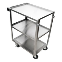 Nella 23" x 40" 3 Tier Utility Cart, Stainless Steel