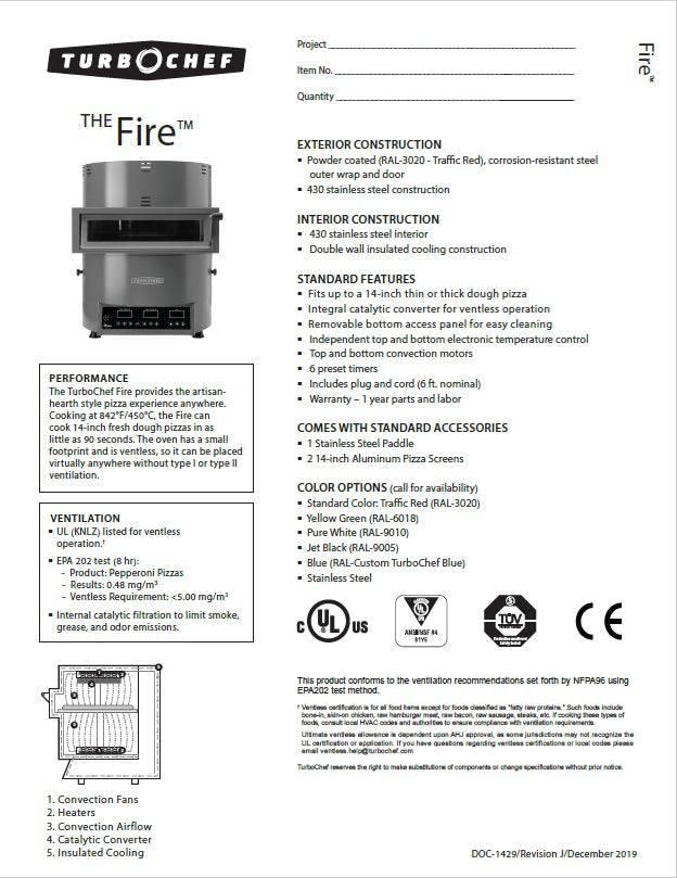 Spec Sheet