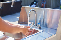 Crown Verity CV-PHS-1 Single Bowl Portable Hand Sink Cart