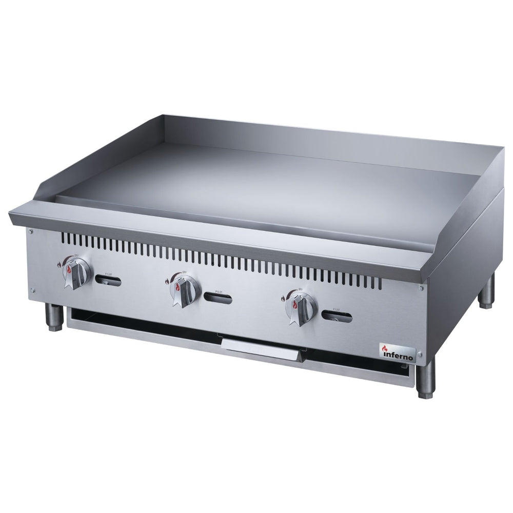 Inferno 36" Countertop Griddle Natural Gas, 90,000 BTU