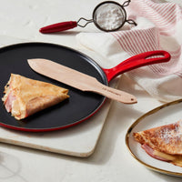 Le Creuset 27 cm Cast Iron Crepe Pan, Cherry