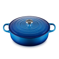 Le Creuset 6.2 Litre Shallow Round French Oven, Blueberry