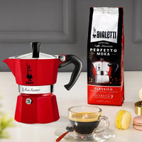 Bialetti Moka Express 3 Cup Stovetop Espresso Maker, Red
