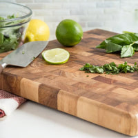 Ironwood Gourmet 14" x 14" End Grain Chef's Cutting Board, Acicia Wood