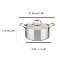 Meyer SuperSteel 5 Litre Tri-Ply Dutch Oven with Cover, Stainless Steel