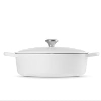 Le Creuset 6.2 Litre Shallow Round French Oven, White