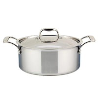 Meyer SuperSteel 5 Litre Tri-Ply Dutch Oven with Cover, Stainless Steel