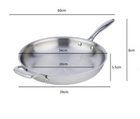 Meyer SuperSteel 12.5" Tri-Ply Fry Pan, Stainless Steel