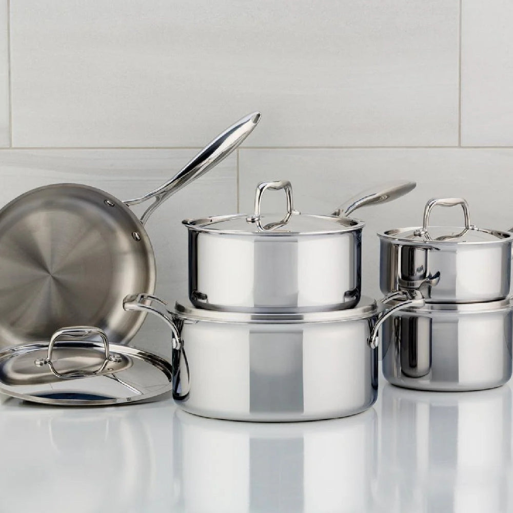 Meyer SuperSteel 10 Piece Cookware Set, Stainless Steel