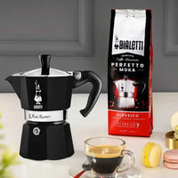 Bialetti Moka Express 6 Cup Stovetop Espresso Maker, Black