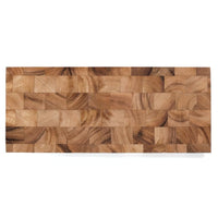Ironwood Gourmet 15" X 6.25" End Grain Cheese Cutting Board, Acacia Wood