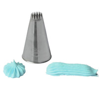 Ateco 3/8" French Star Piping Tip, Stainless Steel
