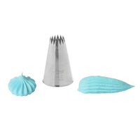 Ateco Large Closed Star Pastry Tip, Stainless Steel