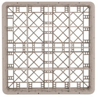 Vollrath Glass Rack with 16 Compartments & 4 Extenders - Beige