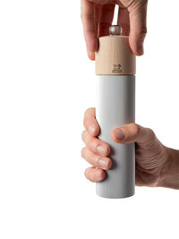 Peugeot Line 9" Salt Mill in Beechwood and Brushed Aluminum