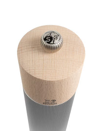 Peugeot Line 9" Salt Mill in Beechwood and Brushed Aluminum